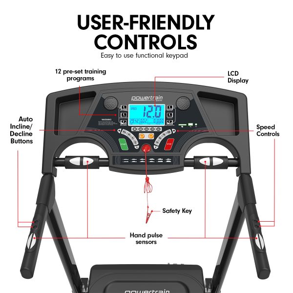 Powertrain K200 Electric Treadmill Folding Home Gym Running  Machine - Image 7